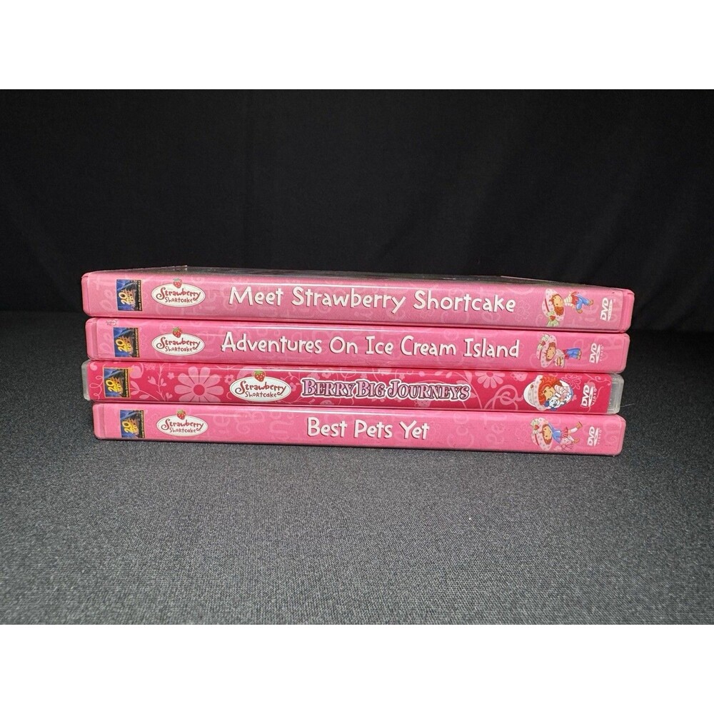 Strawberry Shortcake DVD Lot of 4 'Adventures Ice Cream Island, Big Journeys, Be